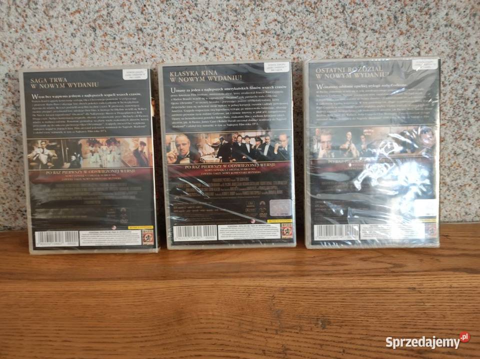 dvd film ojciec chrzestny trylogia nowe folia De Płyty i kasety Kielce