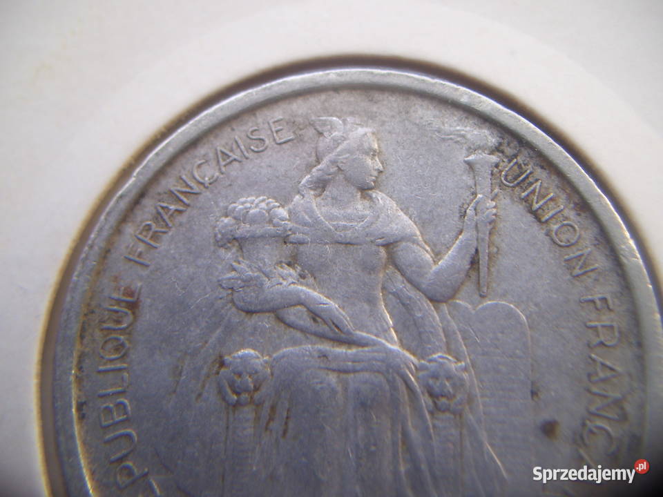 Stare monety 5 frank 1952 Nowa Kaledonia