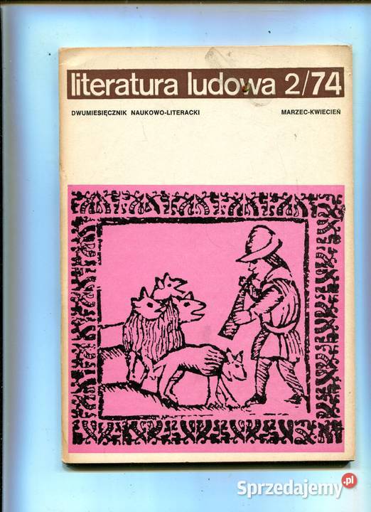 Literatura ludowa Rocznik 1974 Komplet 5 Książki i Podręczniki