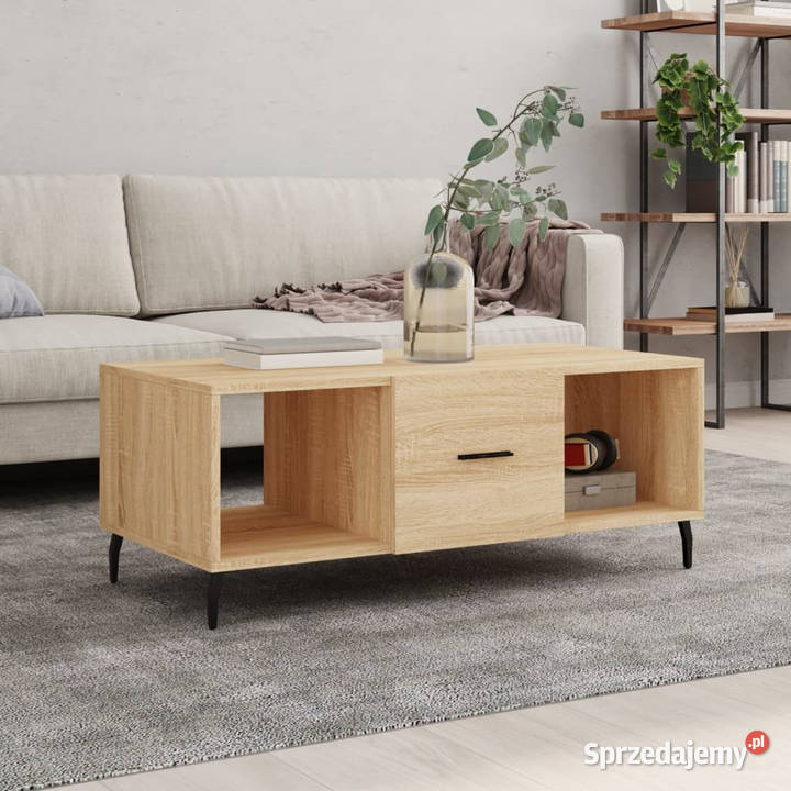 Stolik kawowy dąb sonoma 102x50x40 materiał Warszawa sprzedam