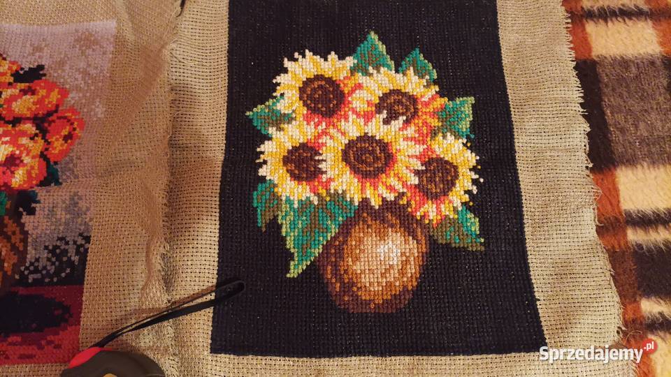 obrazy krzyżykowekwiaty łabędzie Goleniów sprzedam