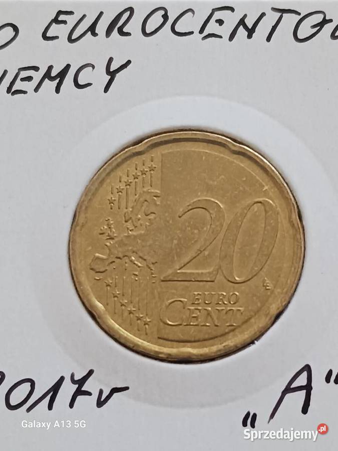 20 Eurocentów Niemcy 2017 r men A Numizmatyka
