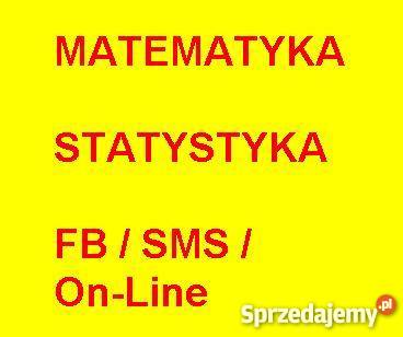 STUDIA Matematyka Statystyka facebook sms online Warszawa