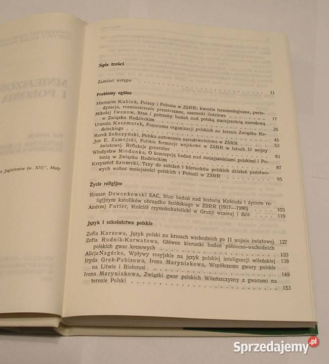 MNIEJSZOŚCI POLSKIE I POLONIA W ZSRR 1992 Łódź