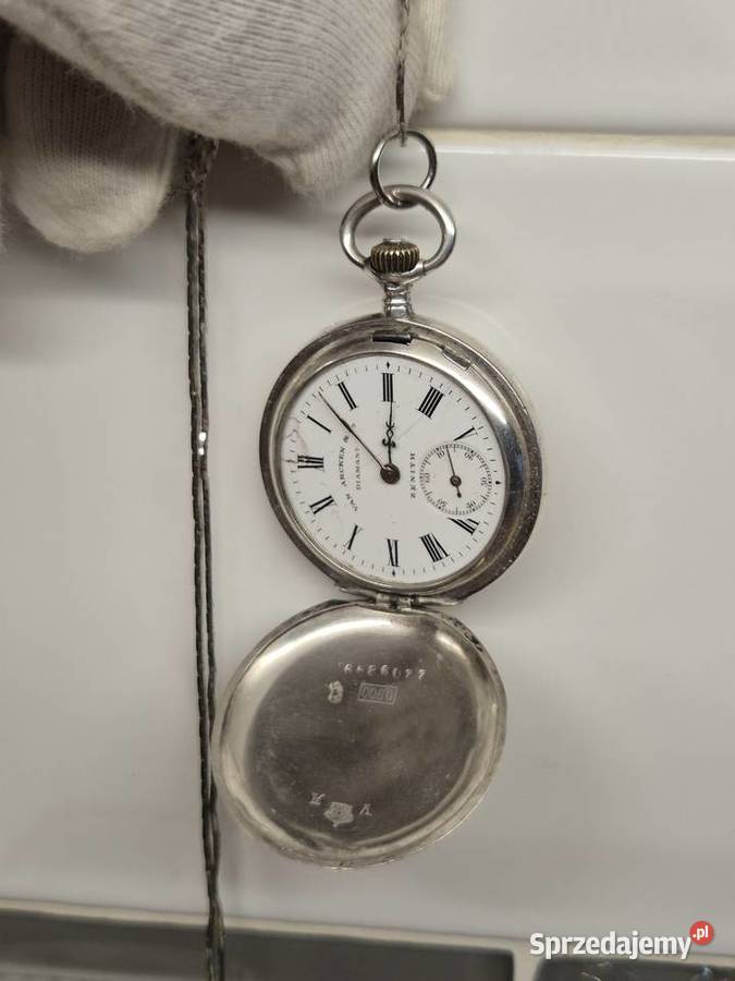 Rzadki unikalny zegarek Zenithsrebro pr 900