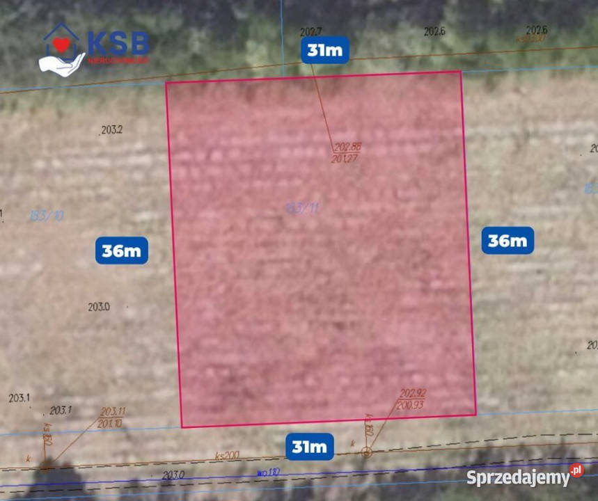 Działka budowlana Magonie 1100m2 sprzedam