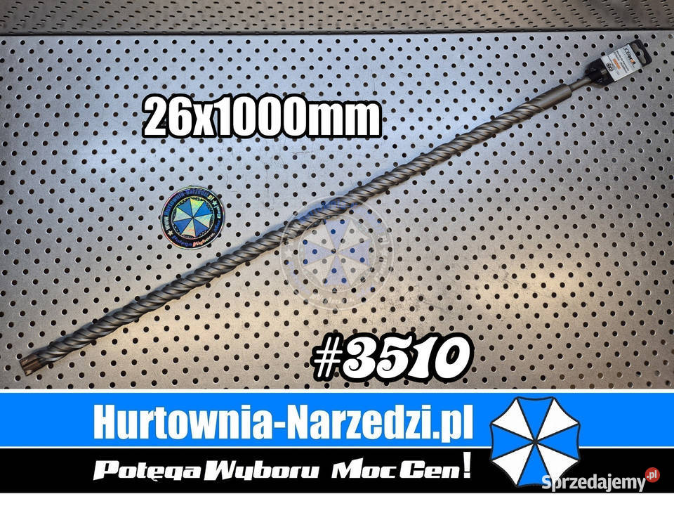 Wiertło krzyżowe SDSplus 2x1000mm JOBIprofi Nowe