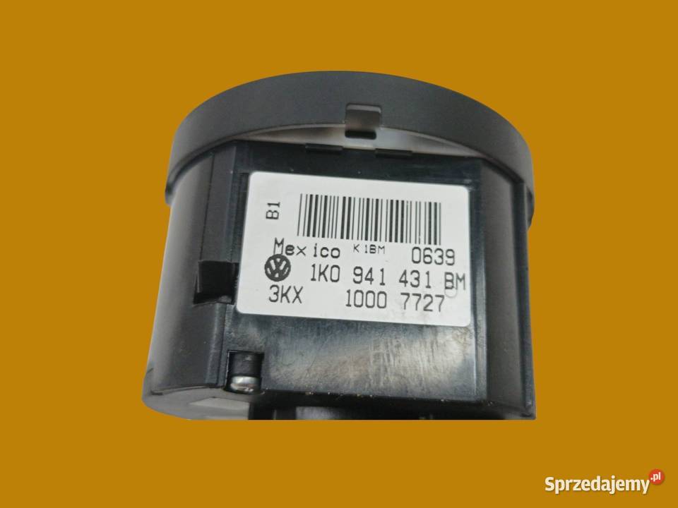 PRZEŁĄCZNIK ŚWIATEŁ ORG 1K0941431BM Volkswagen Panele sterowania, przełączniki