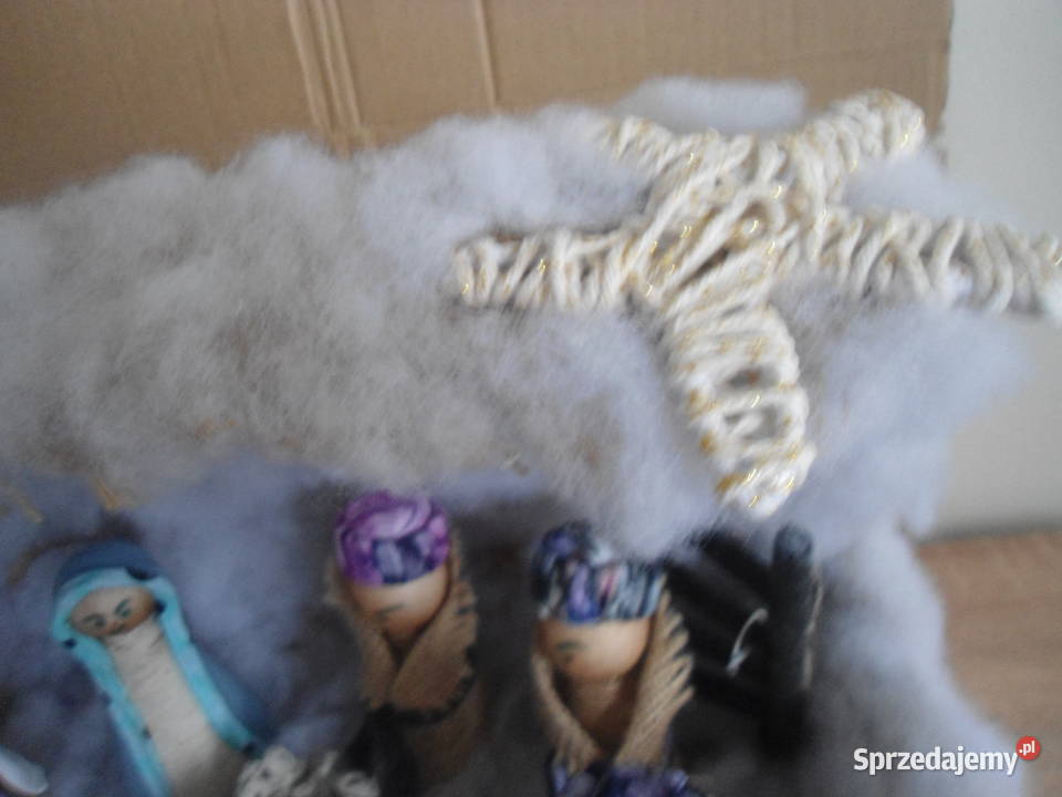 szopka bożonarodzeniowa z figurkami rękodzieło wielokolorowy zachodniopomorskie Koszalin