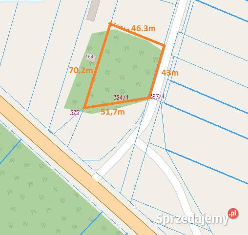 Kształtna działka w ciekawym miejscu 130zł/m2 Suchowola