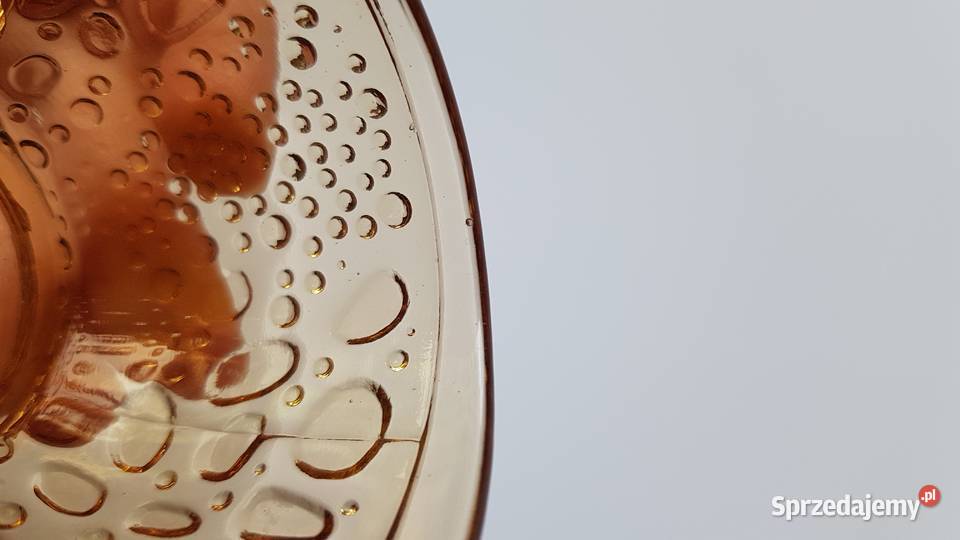 Mlecznik Kocie Łby Ząbkowice kolorowe szkło PRL Porcelana i szkło Dąbrowa Górnicza