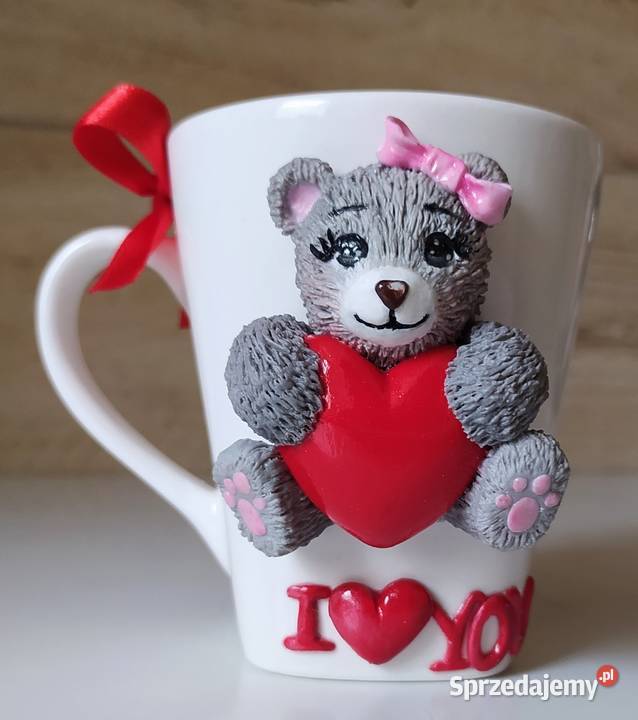 Kubek z misiem ok 200 ml Łódź