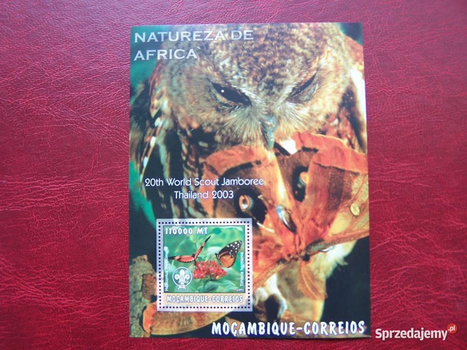 Mozambik 2003 MNH Ptaki Motyle Tychy