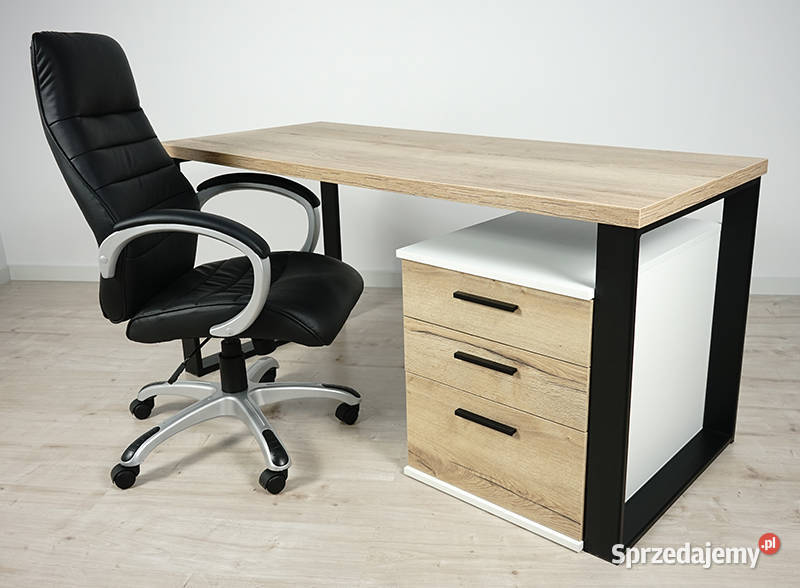 Biurko Neptun kontenerek Dąb Halifax 160 68cm Biłgoraj