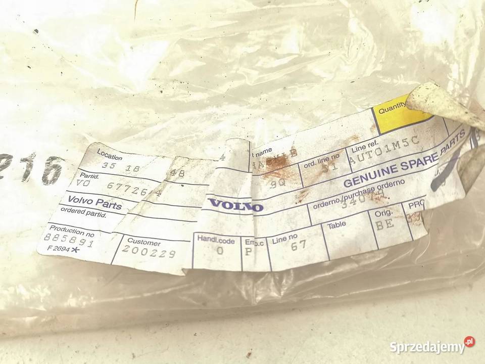 ŁĄCZNIK RESORU VOLVO NOWY ORYGINAŁ 6772604