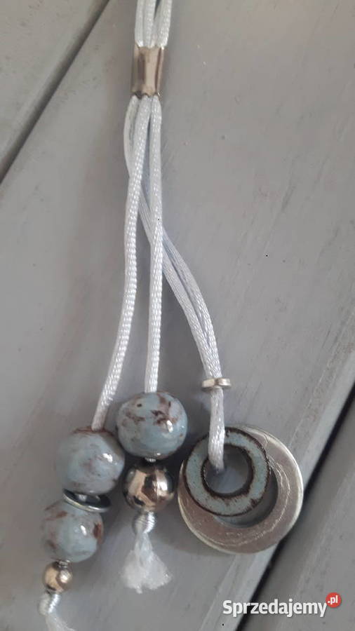 Naszyjnik ceramiczny ręcznie wykonany Naszyjniki Otwock