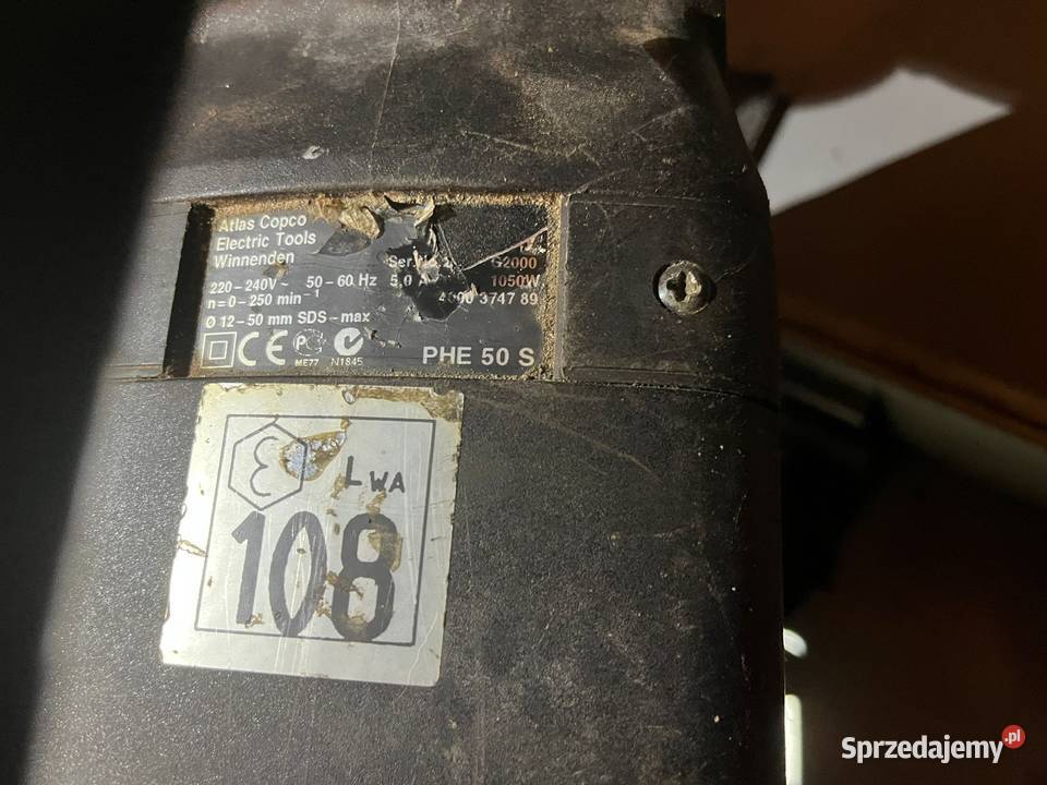Młot udarowy Atlas Copco PHE 50 S Ożarów