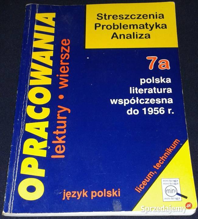 Opracowania lektury i wiersze 7a Polska Chełm