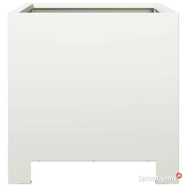 Donice ogrodowe 2 białe 30x30x30 stalowe Warszawa