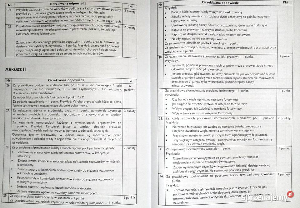 Biologia Zadania i arkusze maturalne M Jagiełło Chełm