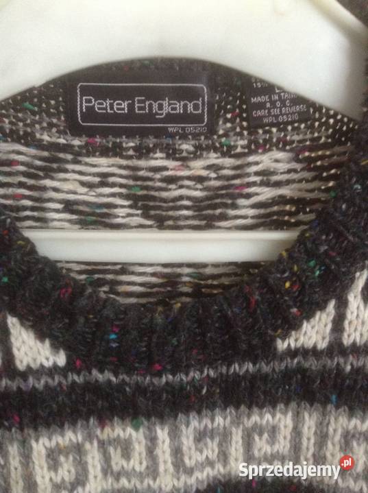 Sweter męski półgolf PETER ENGLAND długi sprzedam