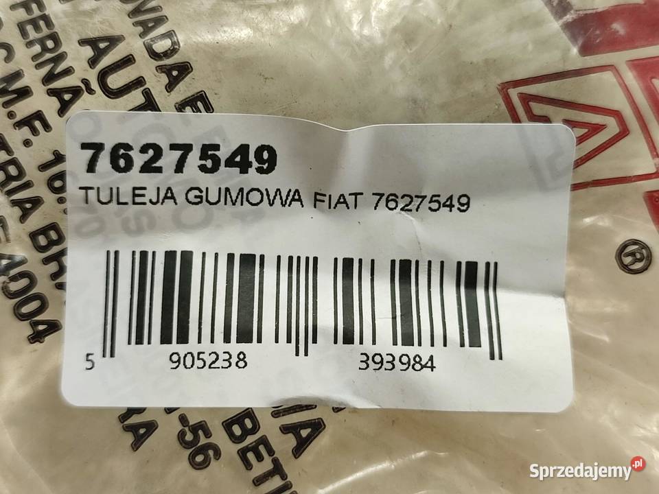 TULEJA GUMOWA PRZEDNIEGO ZAWIESZENIA FIAT osobowe