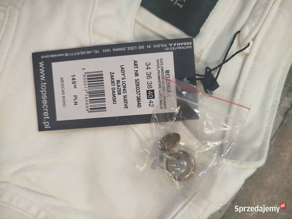 Biała kurtka wiosenna dzinsowopodobna