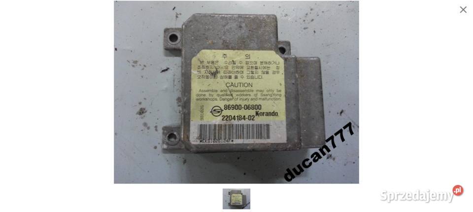 sensor air bag 8690006800 ssang yong korando 29 Jelcz-Laskowice