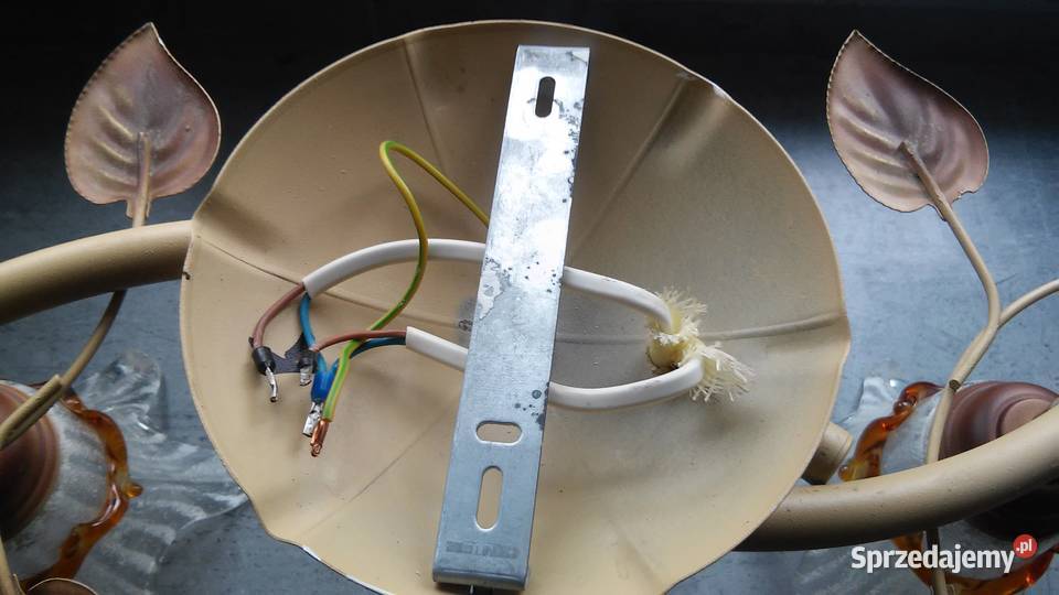 Lampa sufitowa szkło plus metal Koszalin