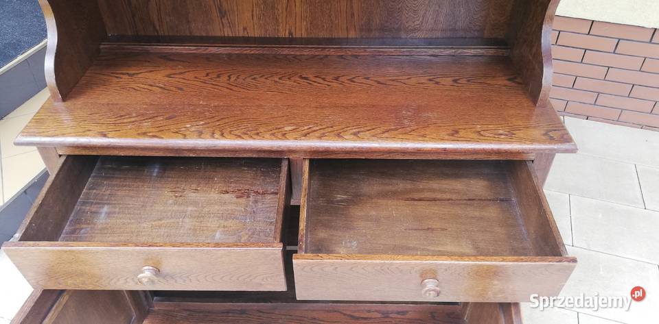 Kredens holenderski stylowy drewniany witryna mazowieckie Sulbiny