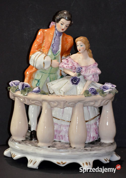 Roceram porcelana scena Balkon dwa kolory Środa Wielkopolska