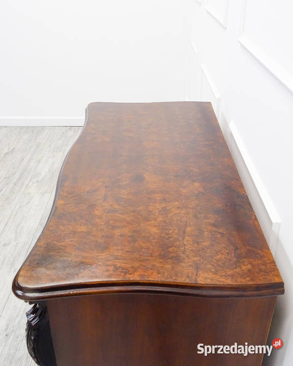 Komoda Ludwik Filip ANTYK ORZECH czeczot I poł Kalisz