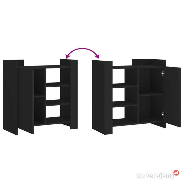 Szafka czarna 735x35x75 materiał drewnopochodny mazowieckie Warszawa