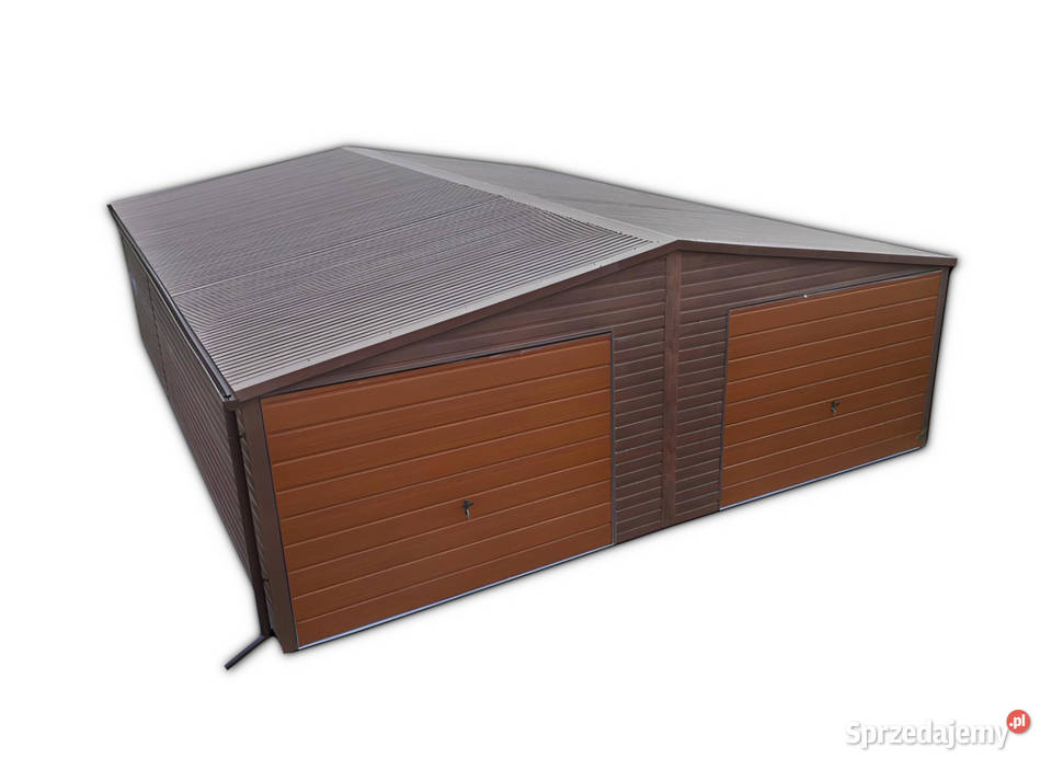 Garaż dwustanowiskowy drewnopodobny 7x6m PREMIUM Pozostałe Lublin