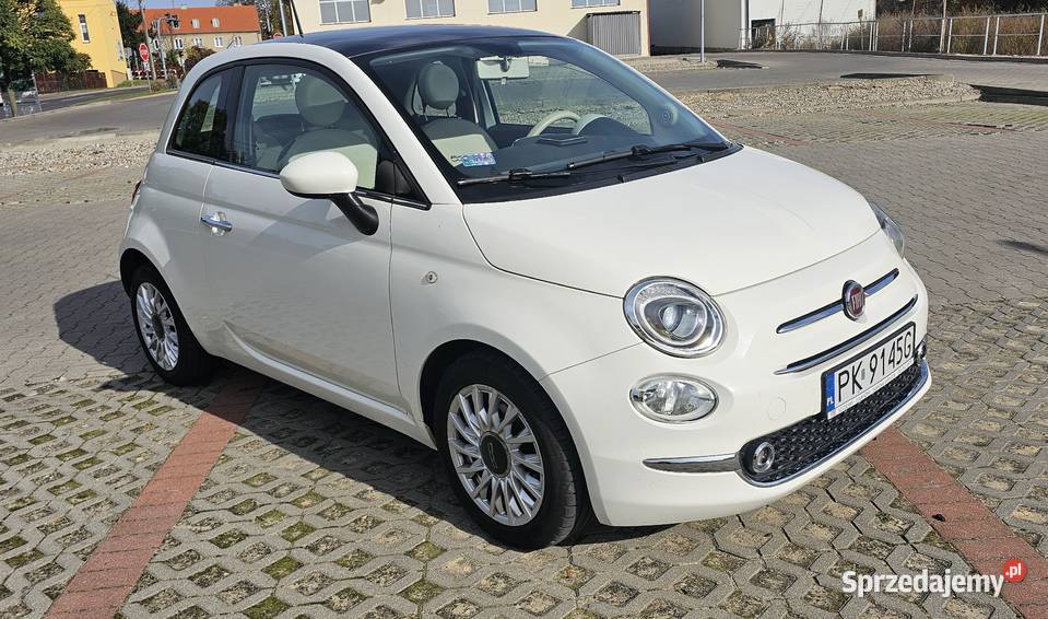 Fiat 500 1,2 Lounge - Szklany Dach - Salon PL - Tylko 22,000 Przebiegu!