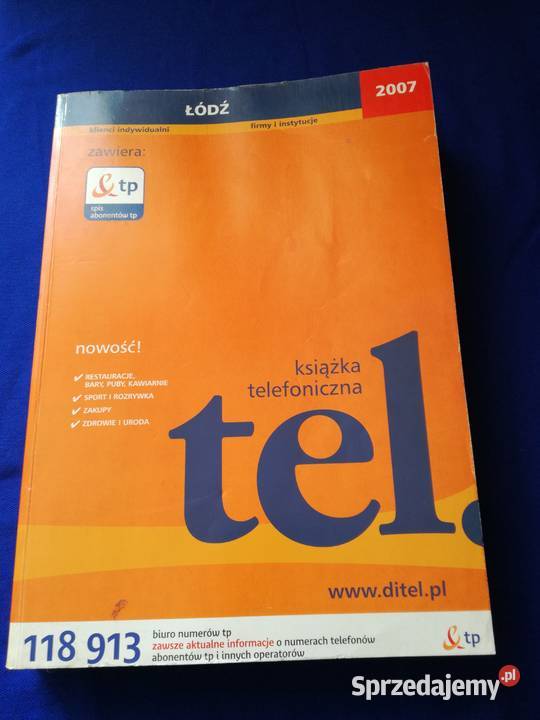 Książka telefoniczna Łódź 2007 klienci