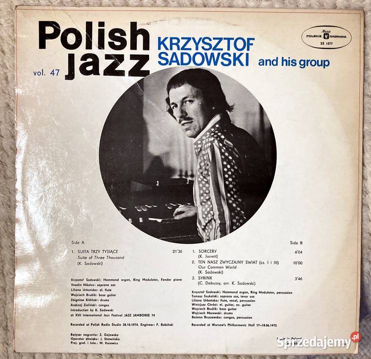 Krzysztof Sadowski And His Group Three Thousands jazz Szczecin