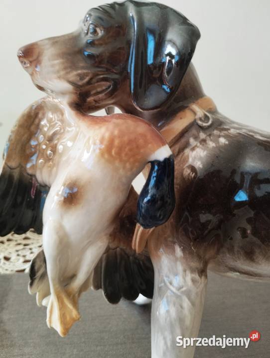 Figurka porcelanowa sygnowana duża Chorzów