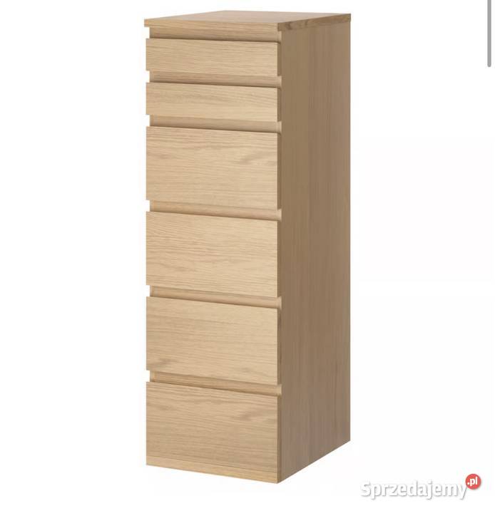 komoda MALM 6 szuflad ikea śląskie