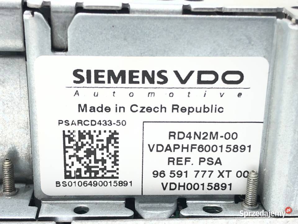 RADIO CITROEN C4 PICASSO I 96591777XT 0613 osobowe Sprzęt audio fabryczny
