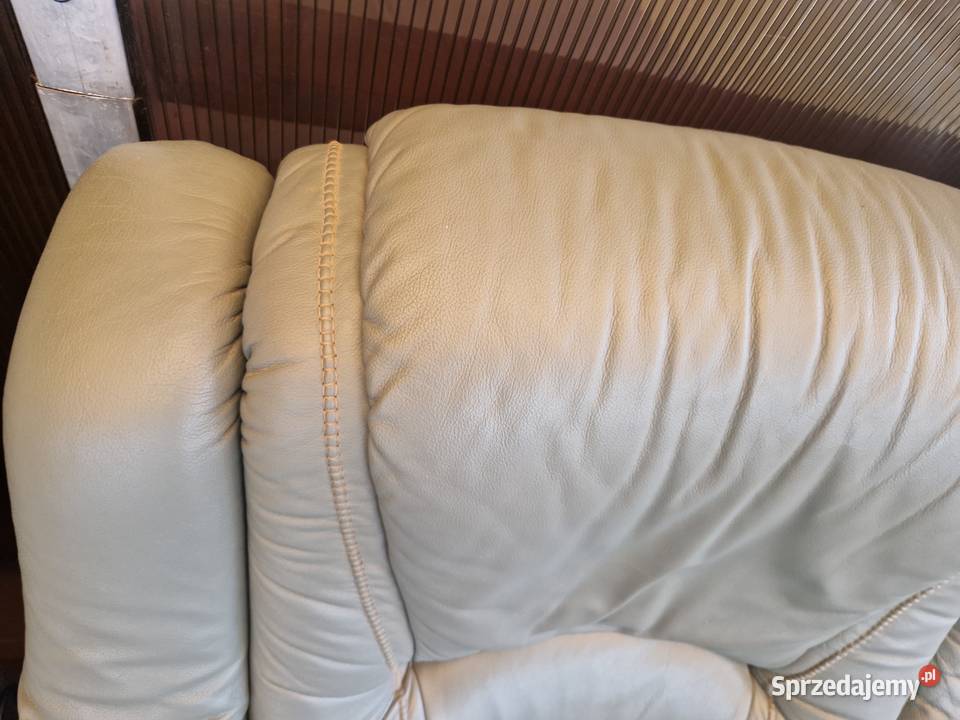 Kanapa skórzana plus dwa fotele elektrycznie Ciechocinek