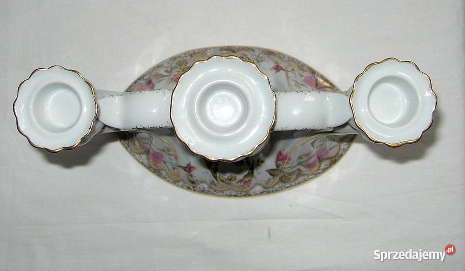 Ceramiczny świecznik trójramienny CHODZIEŻ Wrocław