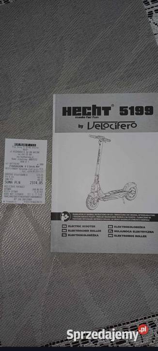 Hulajnoga elektryczna Hecht 5199 Sport i Wypoczynek Gniezno