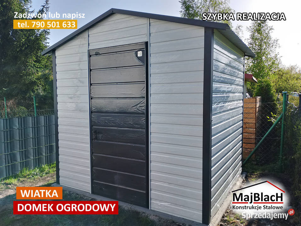 Biały Garaż Blaszany Na narzędzia SchowekWiatka Dom i Ogród Brzozów