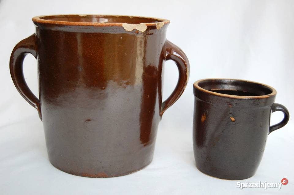 Duży kamionkowy garnek kamionka FNK Bochnia PRL lubelskie