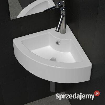 vidaXL Umywalka z przelewem 45 x 32 x 125 biała Warszawa