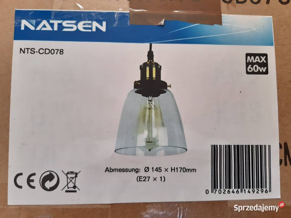 Lampa wisząca Retro Vintage nowe mazowieckie Warszawa