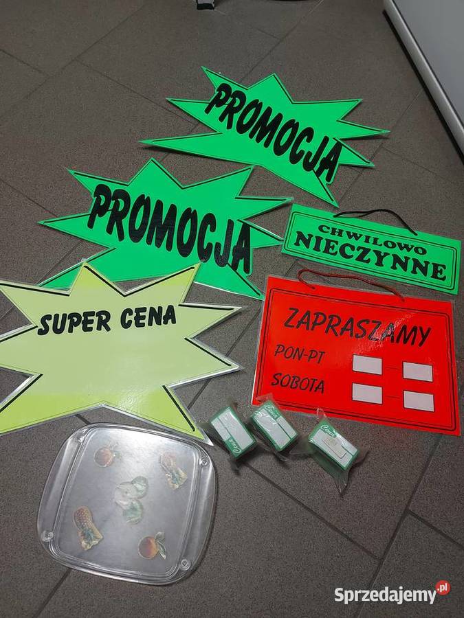 Akcesoria do sklepu cenówki Olkusz sprzedam