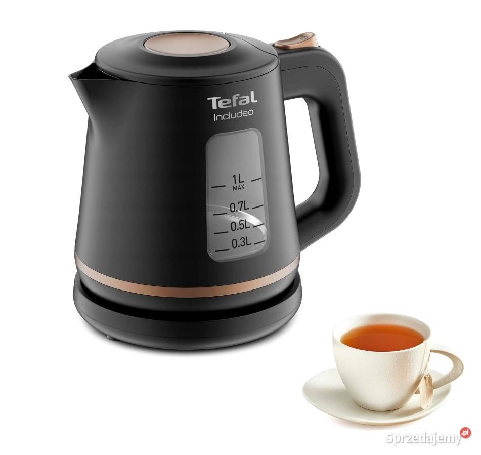 Nowy mocny 1L czajnik elektryczny TEFAL Includeo AGD drobne małopolskie Kraków