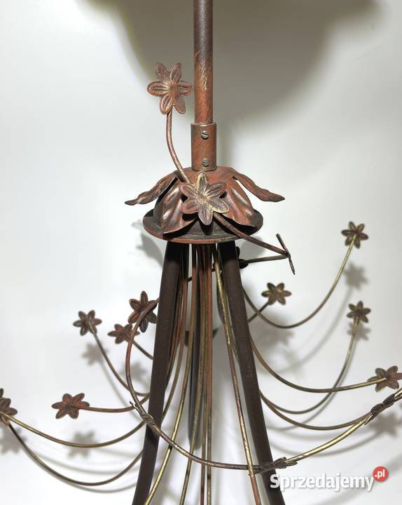 Lampa wisząca 2 Tulipany żyrandol Tulipan odcienie brązowego Kraków sprzedam